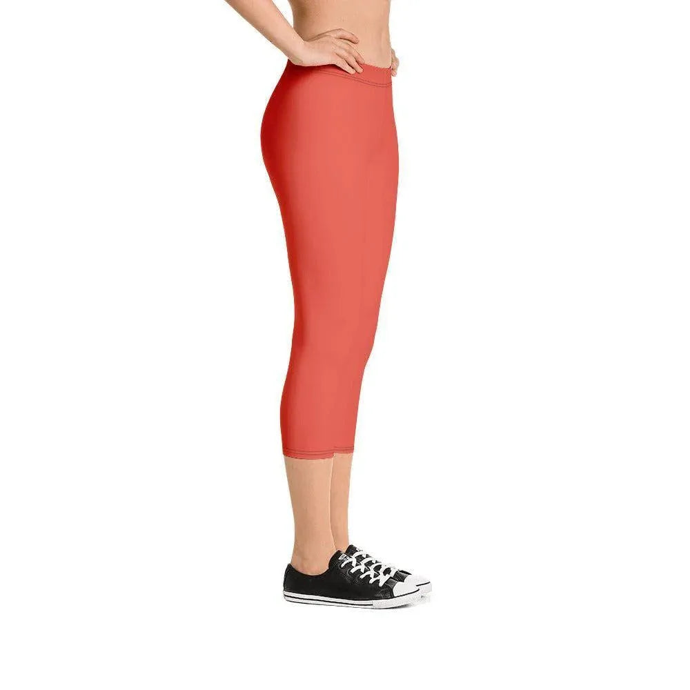 orange-red-damen-capri-leggings-capri-leggings-jlr-design-4 - JLR Design
