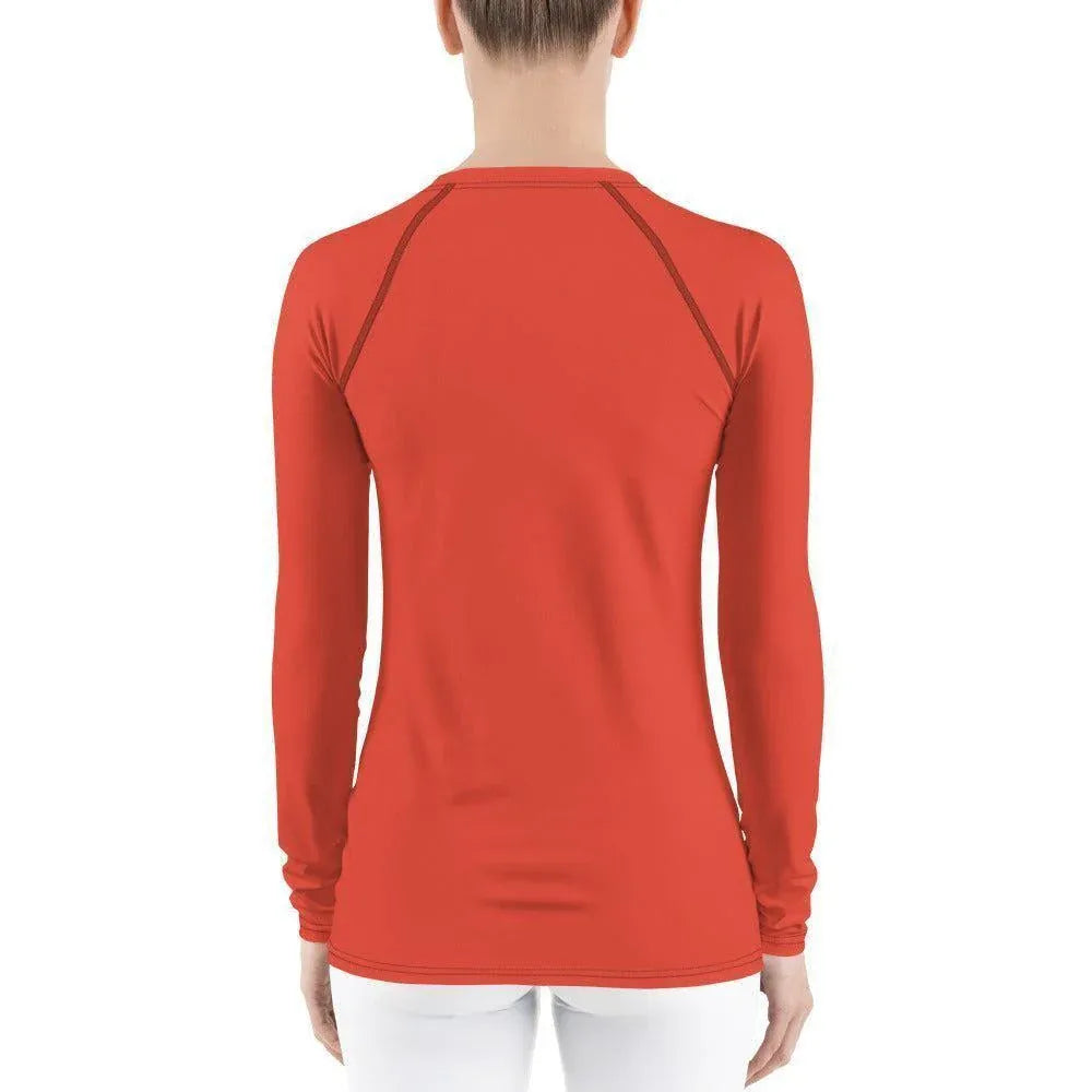 orange-red-damen-rash-guard-rash-guard-jlr-design-2 - JLR Design