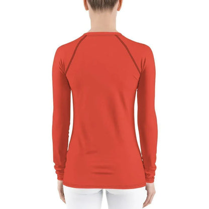 orange-red-damen-rash-guard-rash-guard-jlr-design-2 - JLR Design