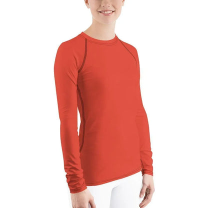 orange-red-damen-rash-guard-rash-guard-jlr-design-4 - JLR Design