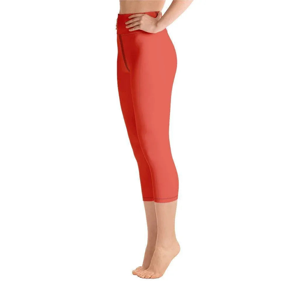 orange-red-damen-yoga-capri-leggings-yoga-capri-leggings-jlr-design-3 - JLR Design