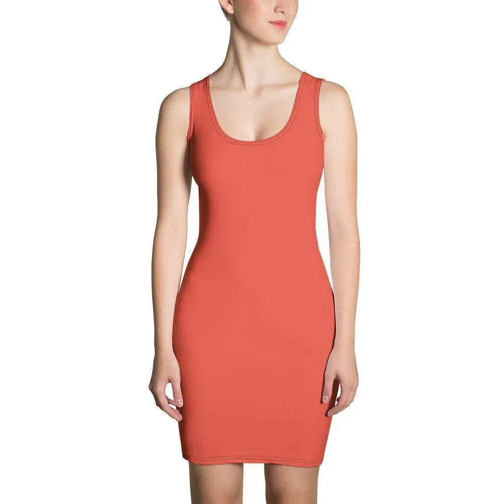 orange-red-enganliegendes-kleid-kleid-jlr-design-1 - JLR Design