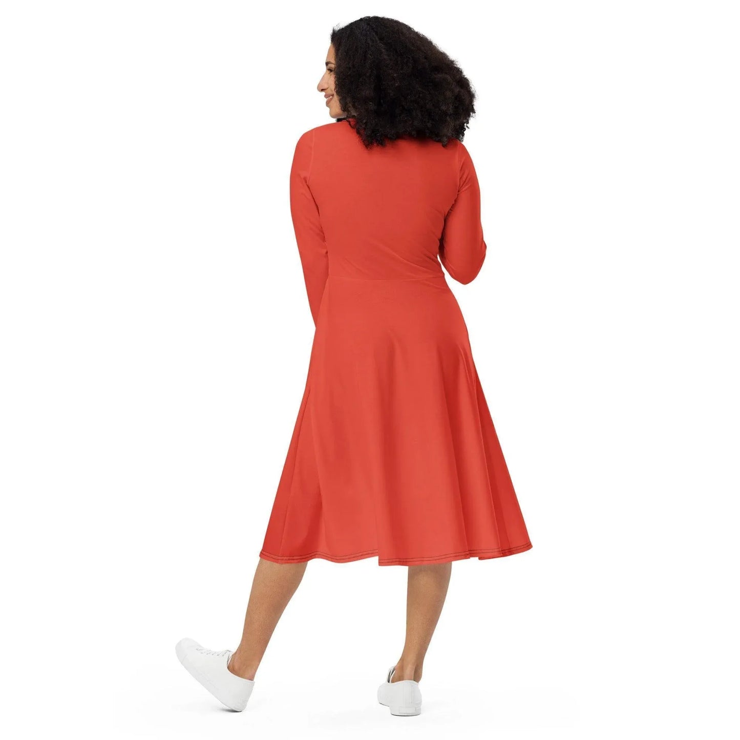 orange-red-langarmliges-midikleid-midikleid-jlr-design-3 - JLR Design