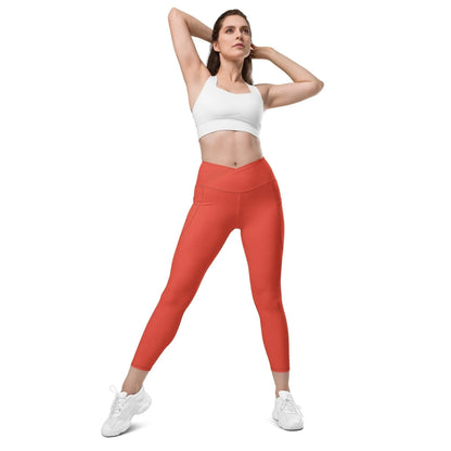 orange-red-v-bund-leggings-mit-taschen-v-bund-leggings-jlr-design-3 - JLR Design