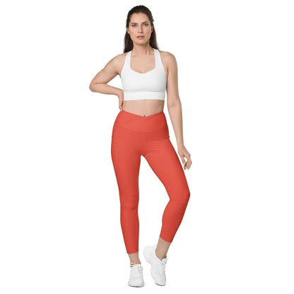 orange-red-v-bund-leggings-mit-taschen-v-bund-leggings-jlr-design-7 - JLR Design