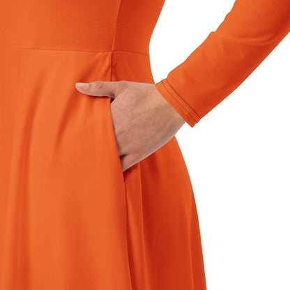 oranges-langarmliges-midikleid-midikleid-jlr-design-5 - JLR Design