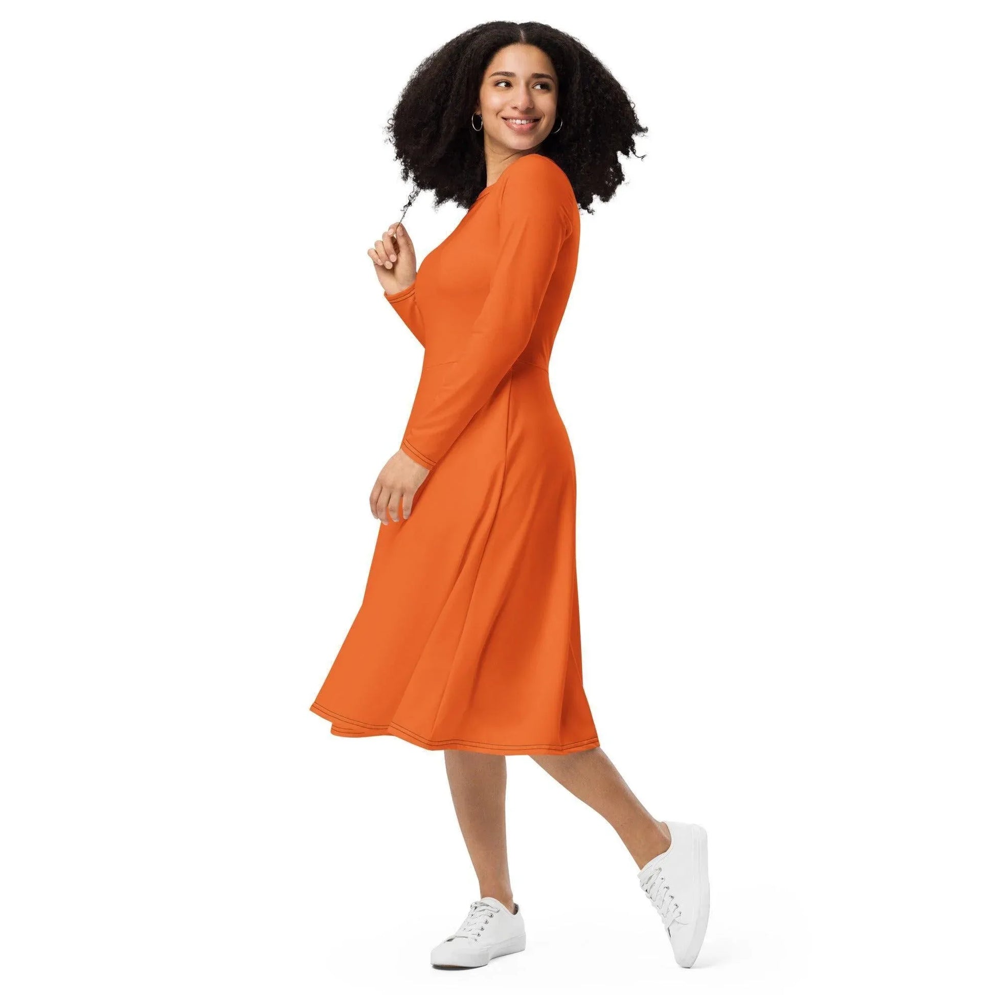 oranges-langarmliges-midikleid-midikleid-jlr-design-6 - JLR Design