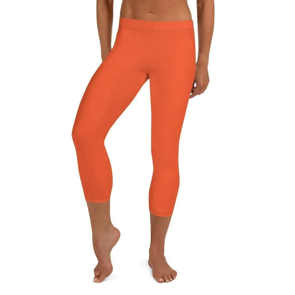 outrageous-orange-capri-leggings-capri-leggings-jlr-design-1 - JLR Design