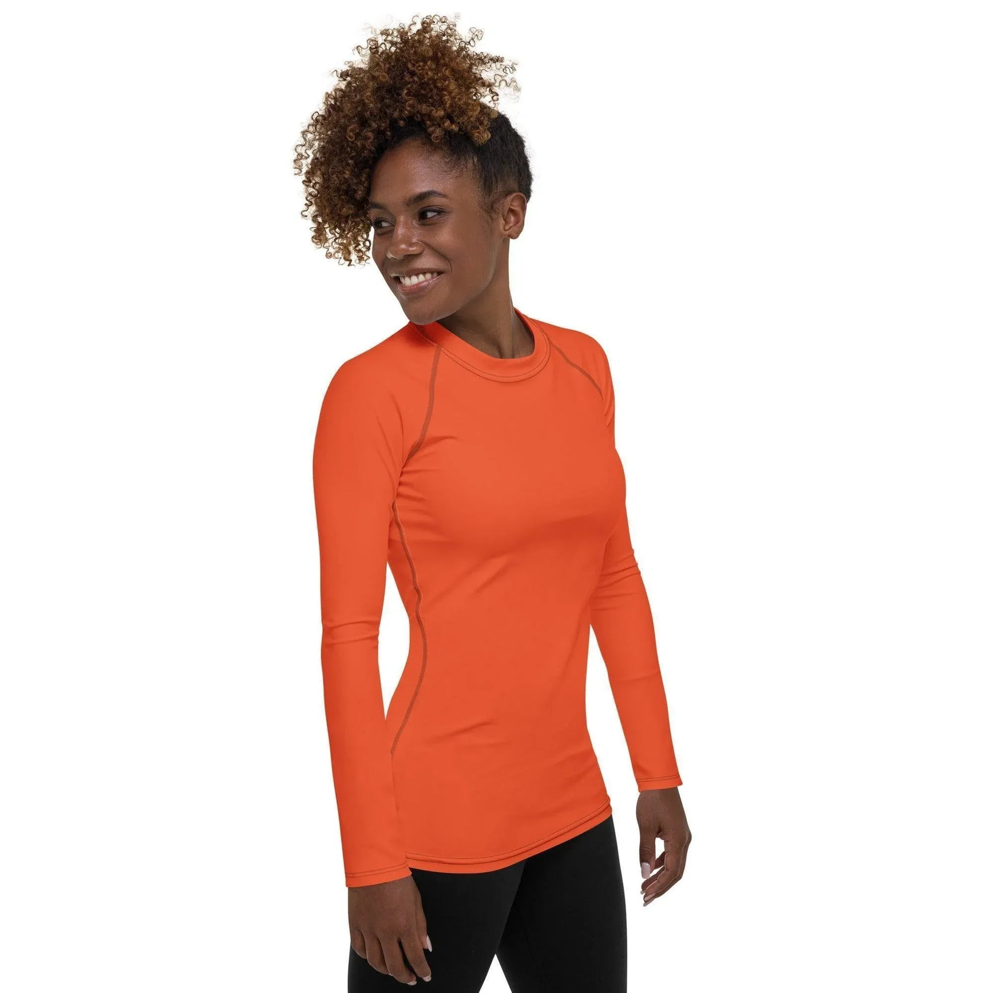 outrageous-orange-damen-rash-guard-rash-guard-jlr-design-4 - JLR Design