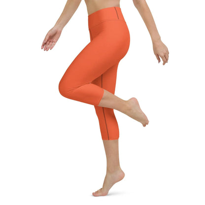 outrageous-orange-damen-yoga-capri-leggings-yoga-capri-leggings-jlr-design-3 - JLR Design