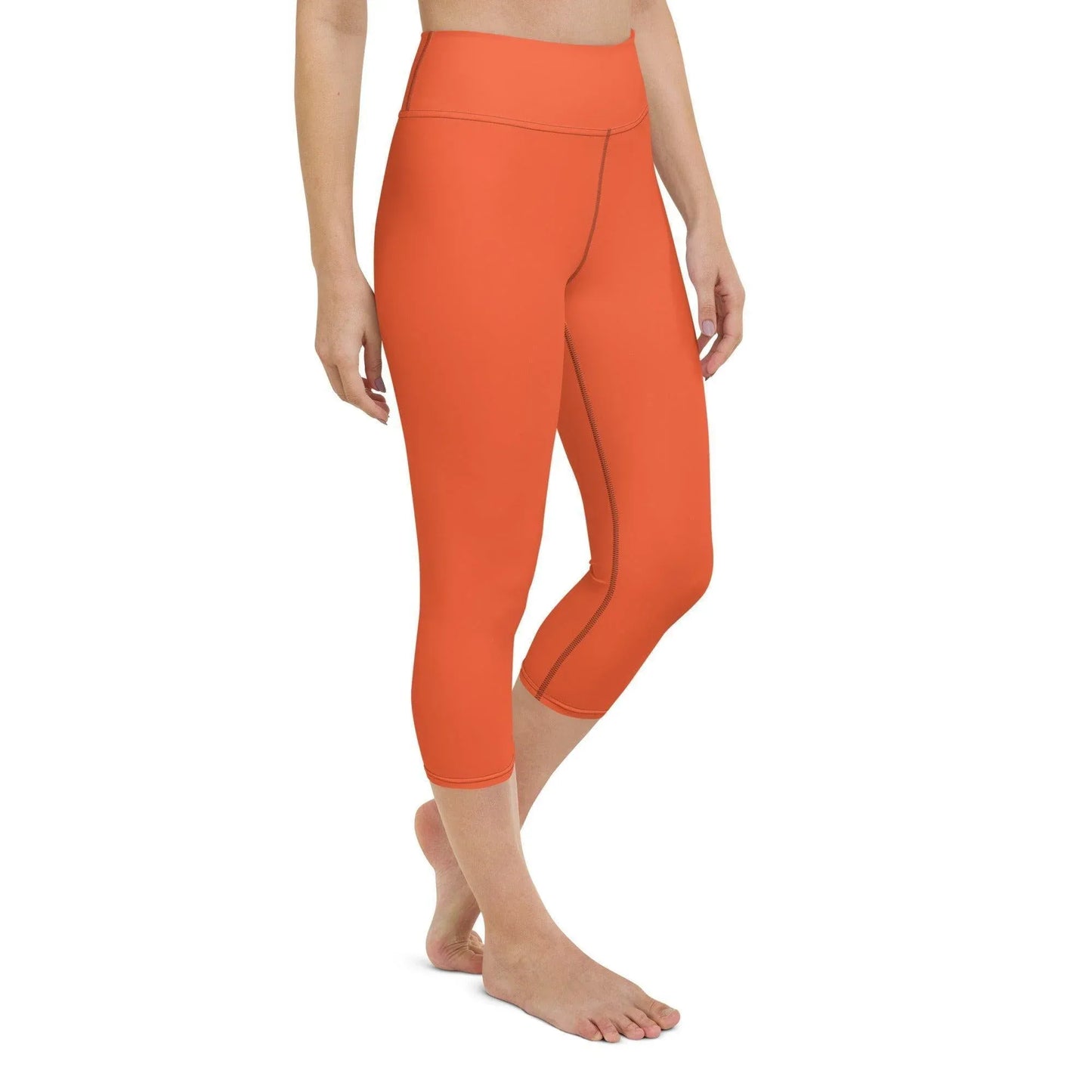 outrageous-orange-damen-yoga-capri-leggings-yoga-capri-leggings-jlr-design-5 - JLR Design