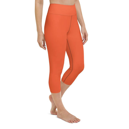 outrageous-orange-damen-yoga-capri-leggings-yoga-capri-leggings-jlr-design-5 - JLR Design
