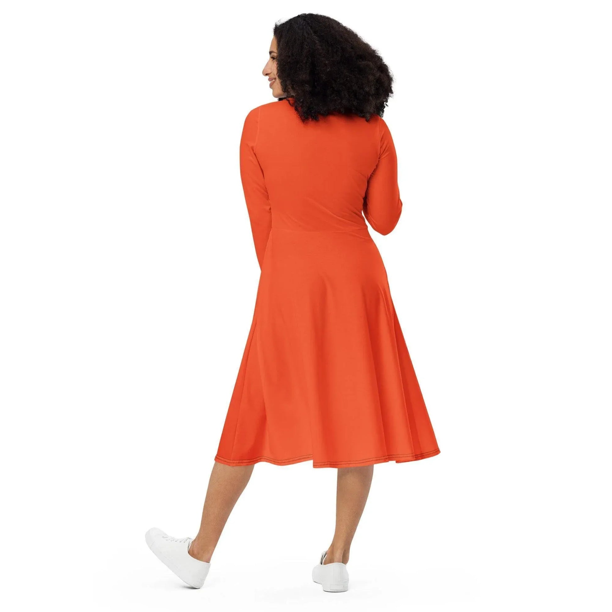 outrageous-orange-langarmliges-midikleid-midikleid-jlr-design-4 - JLR Design