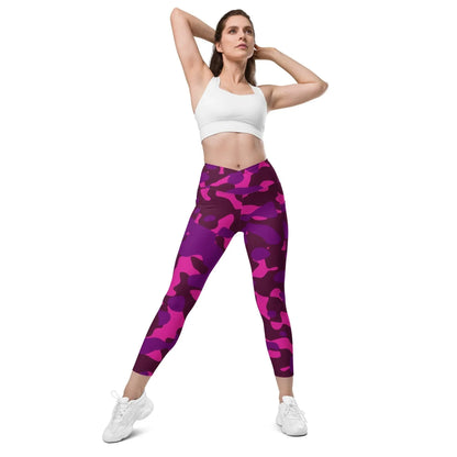 pink-camouflage-damen-v-bund-leggings-mit-taschen-v-bund-leggings-jlr-design-1 - JLR Design