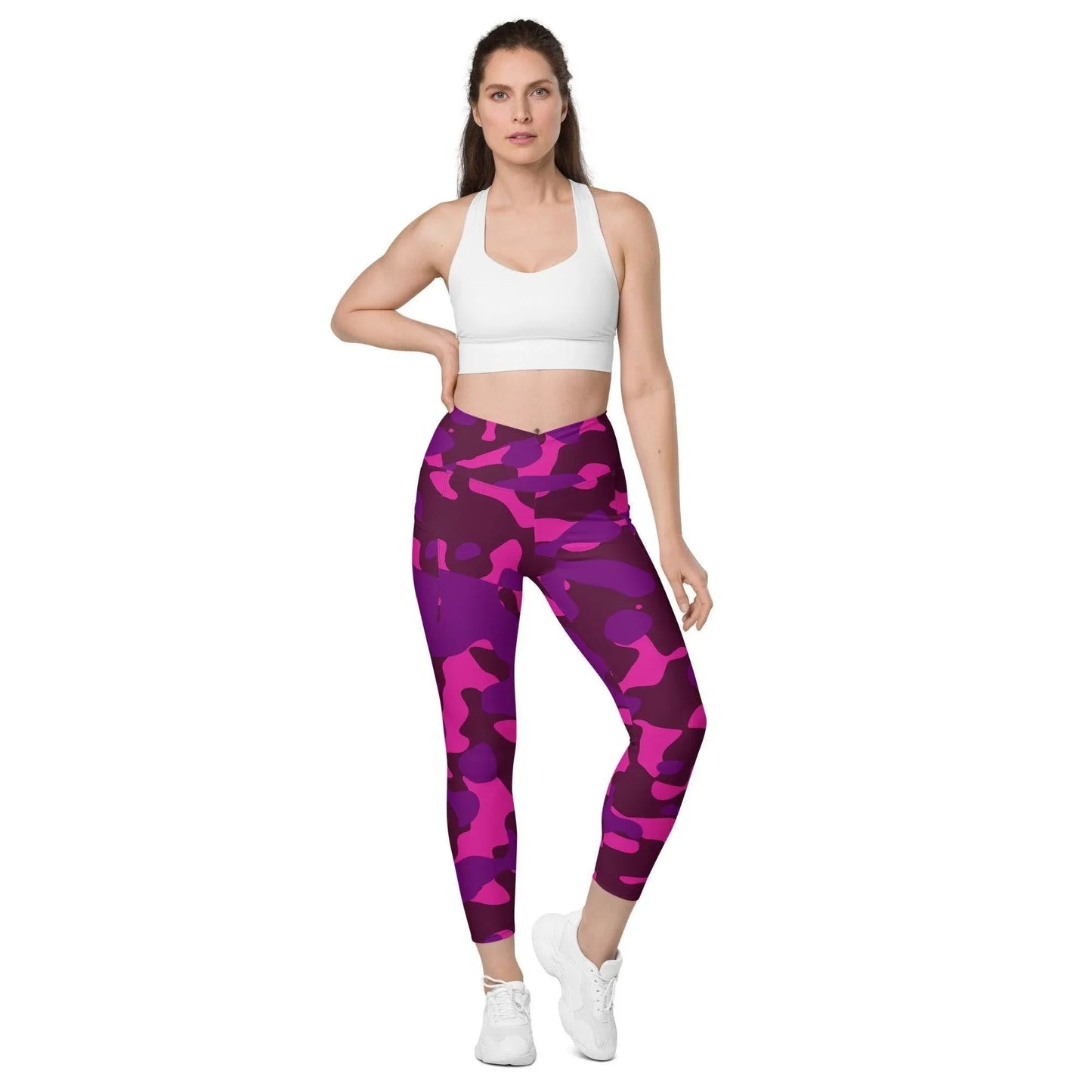 pink-camouflage-damen-v-bund-leggings-mit-taschen-v-bund-leggings-jlr-design-7 - JLR Design