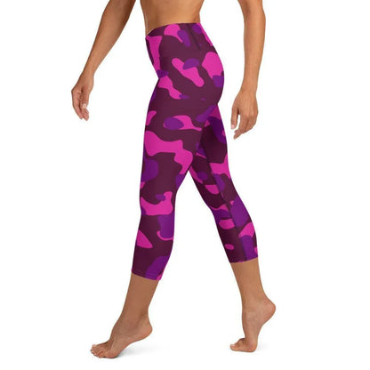 pink-camouflage-damen-yoga-capri-leggings-yoga-capri-leggings-jlr-design-1 - JLR Design