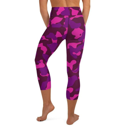 pink-camouflage-damen-yoga-capri-leggings-yoga-capri-leggings-jlr-design-4 - JLR Design