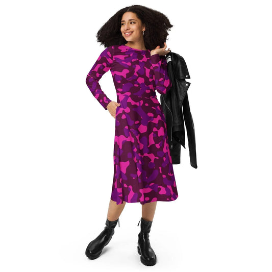 pink-camouflage-langarmliges-midikleid-midikleid-jlr-design-1 - JLR Design