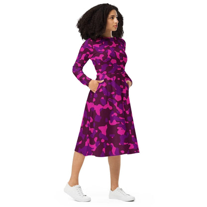pink-camouflage-langarmliges-midikleid-midikleid-jlr-design-4 - JLR Design