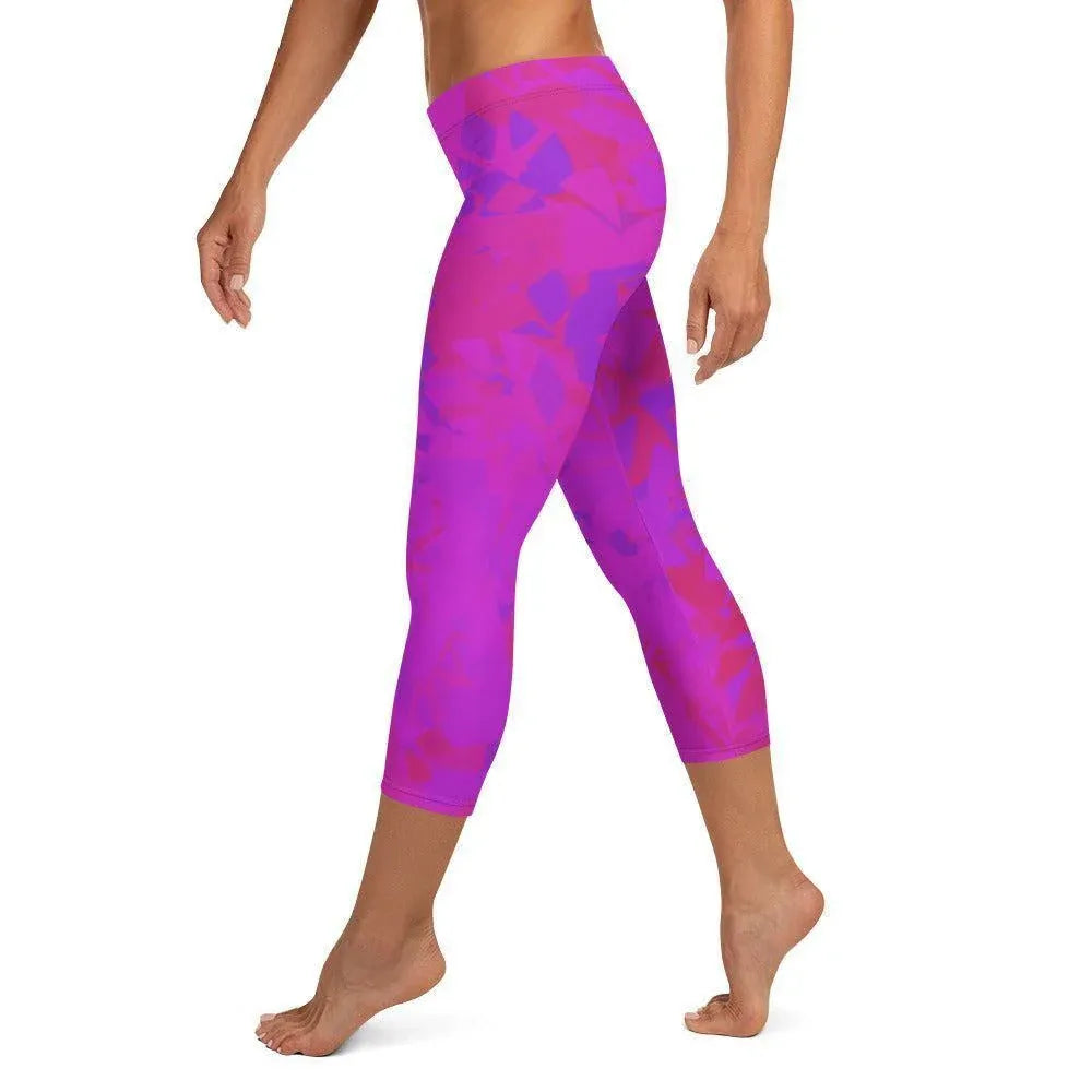 pink-crystal-damen-capri-leggings-capri-leggings-jlr-design-3 - JLR Design