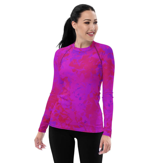 pink-crystal-damen-rash-guard-rash-guard-jlr-design-1 - JLR Design