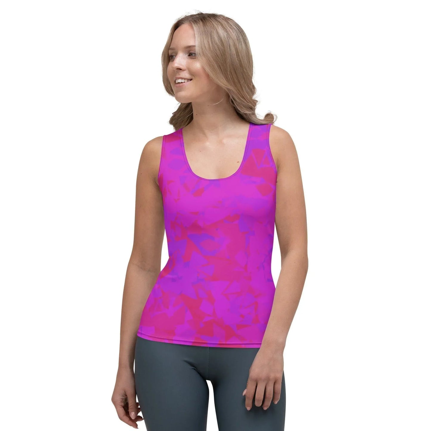 pink-crystal-damen-tank-top-tank-top-jlr-design-2 - JLR Design