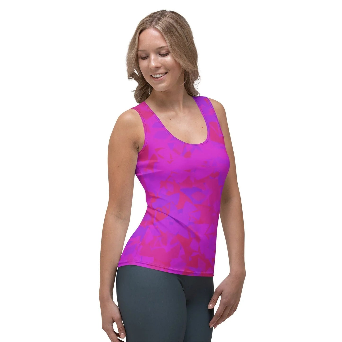 pink-crystal-damen-tank-top-tank-top-jlr-design-4 - JLR Design