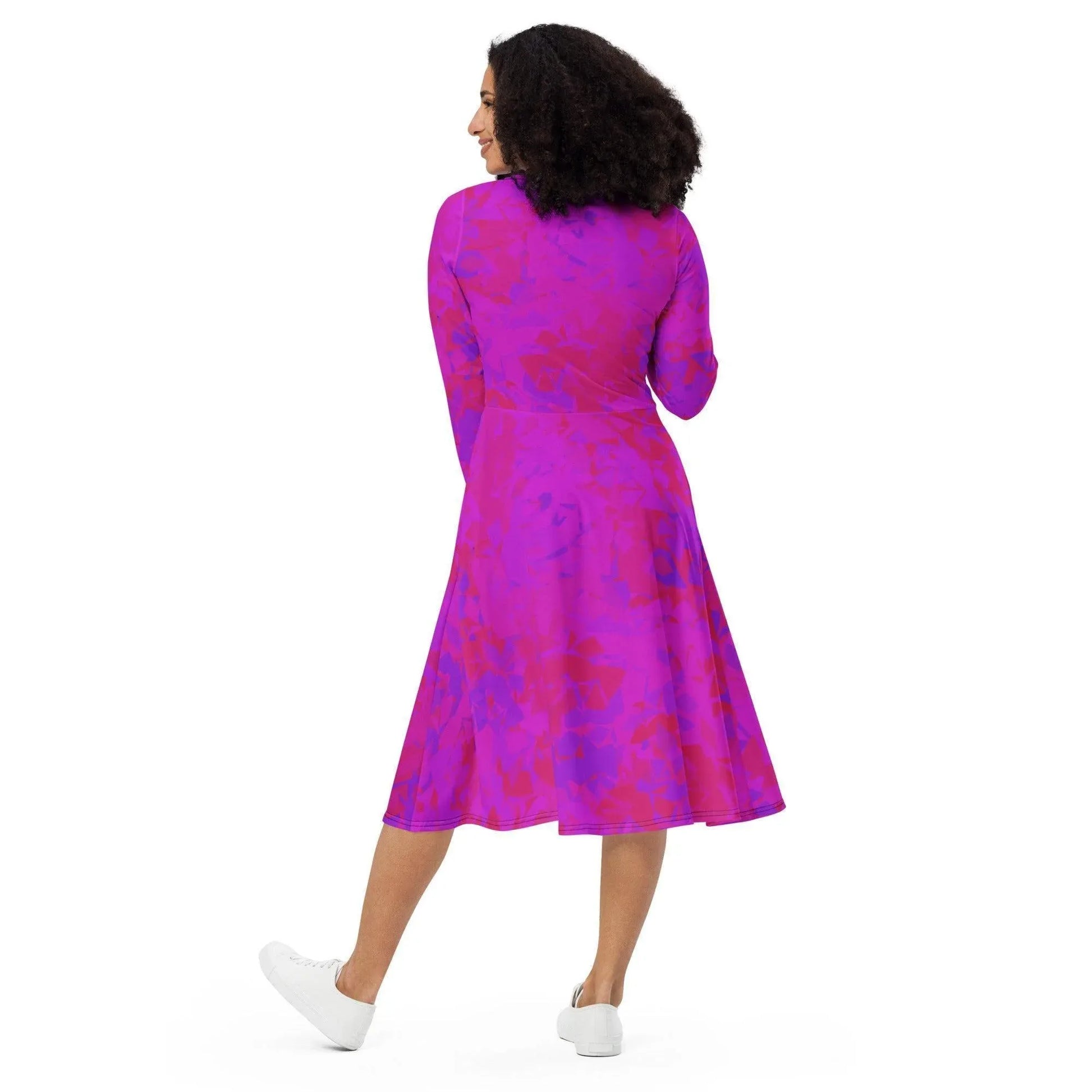 pink-crystal-langarmliges-midikleid-midikleid-jlr-design-3 - JLR Design