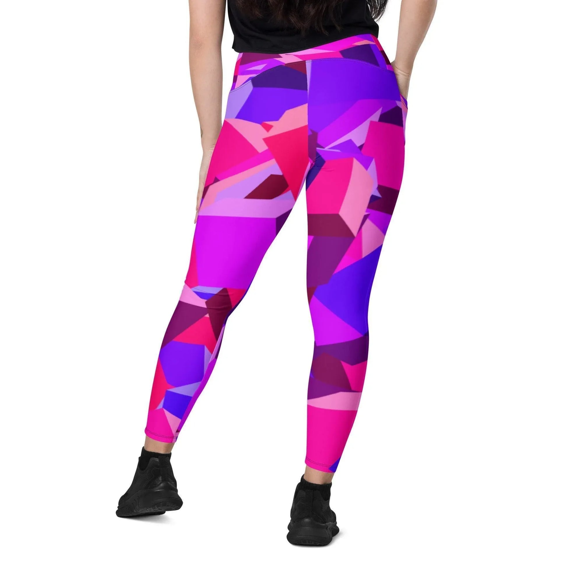 pink-cube-damen-v-bund-leggings-mit-taschen-v-bund-leggings-jlr-design-5 - JLR Design