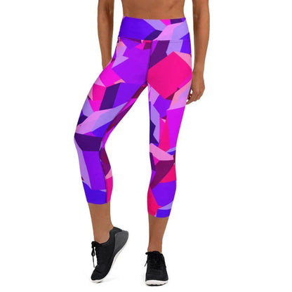pink-cube-damen-yoga-capri-leggings-yoga-capri-leggings-jlr-design-2 - JLR Design