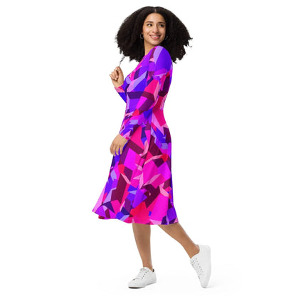 pink-cube-langarmliges-midikleid-midikleid-jlr-design-4 - JLR Design