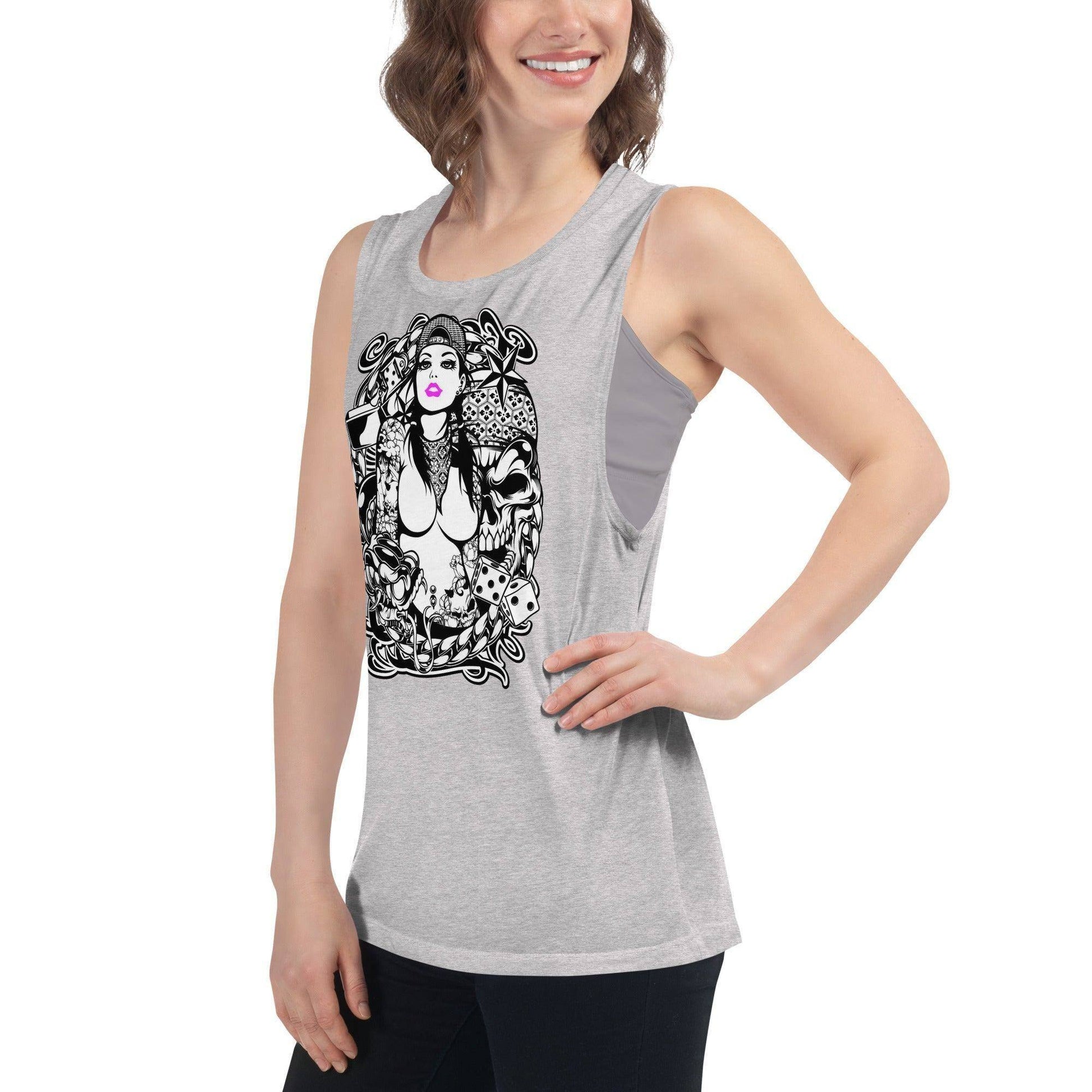pink-lips-damen-tank-top-tank-top-jlr-design-1 - JLR Design