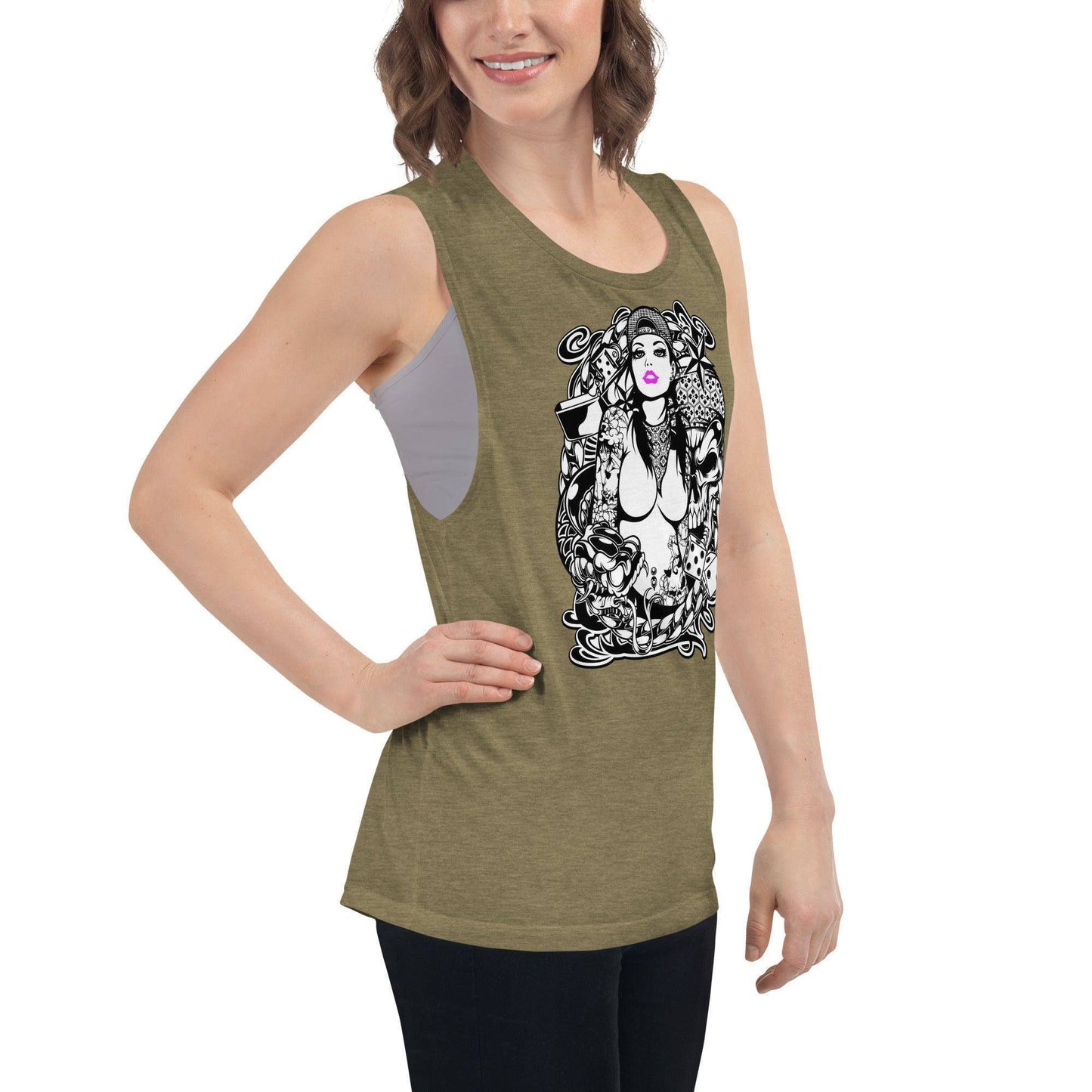 pink-lips-damen-tank-top-tank-top-jlr-design-10 - JLR Design