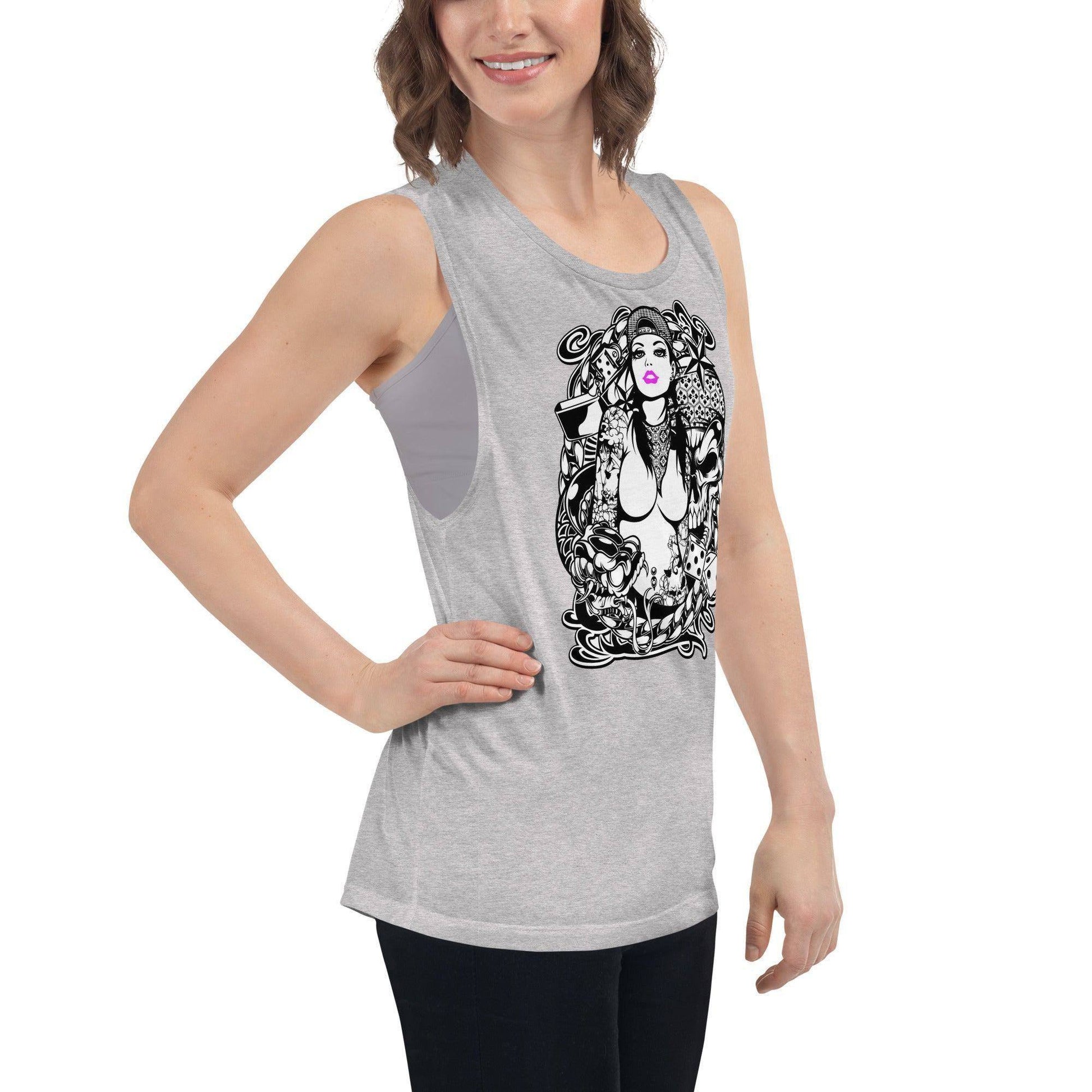 pink-lips-damen-tank-top-tank-top-jlr-design-12 - JLR Design