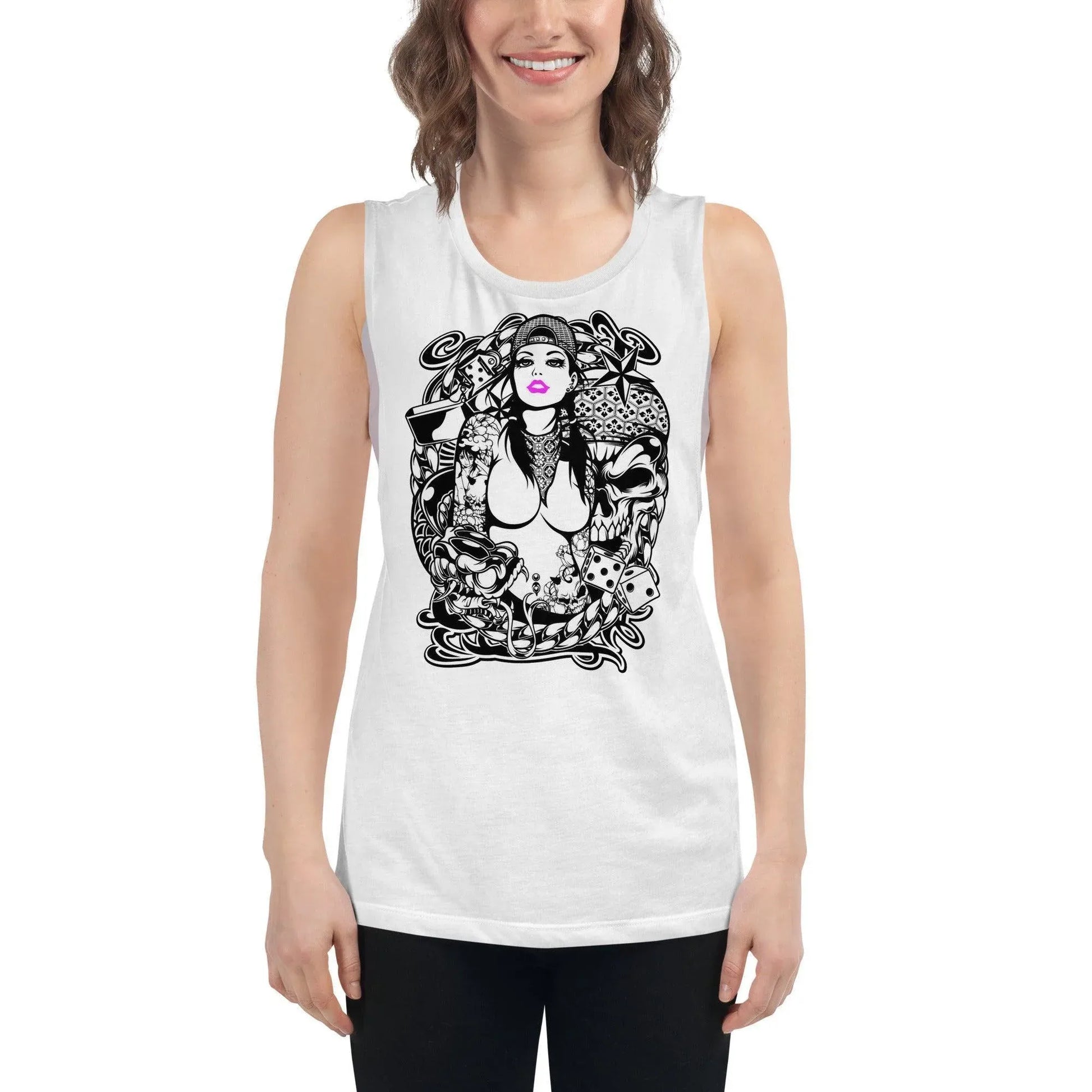 pink-lips-damen-tank-top-tank-top-jlr-design-16 - JLR Design