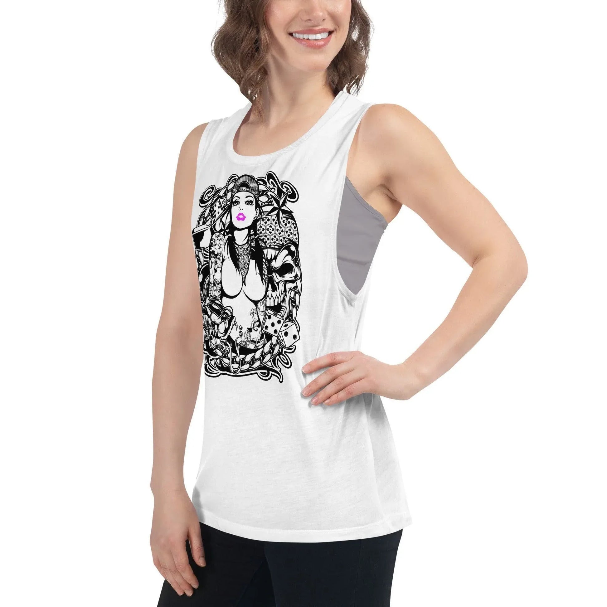 pink-lips-damen-tank-top-tank-top-jlr-design-17 - JLR Design