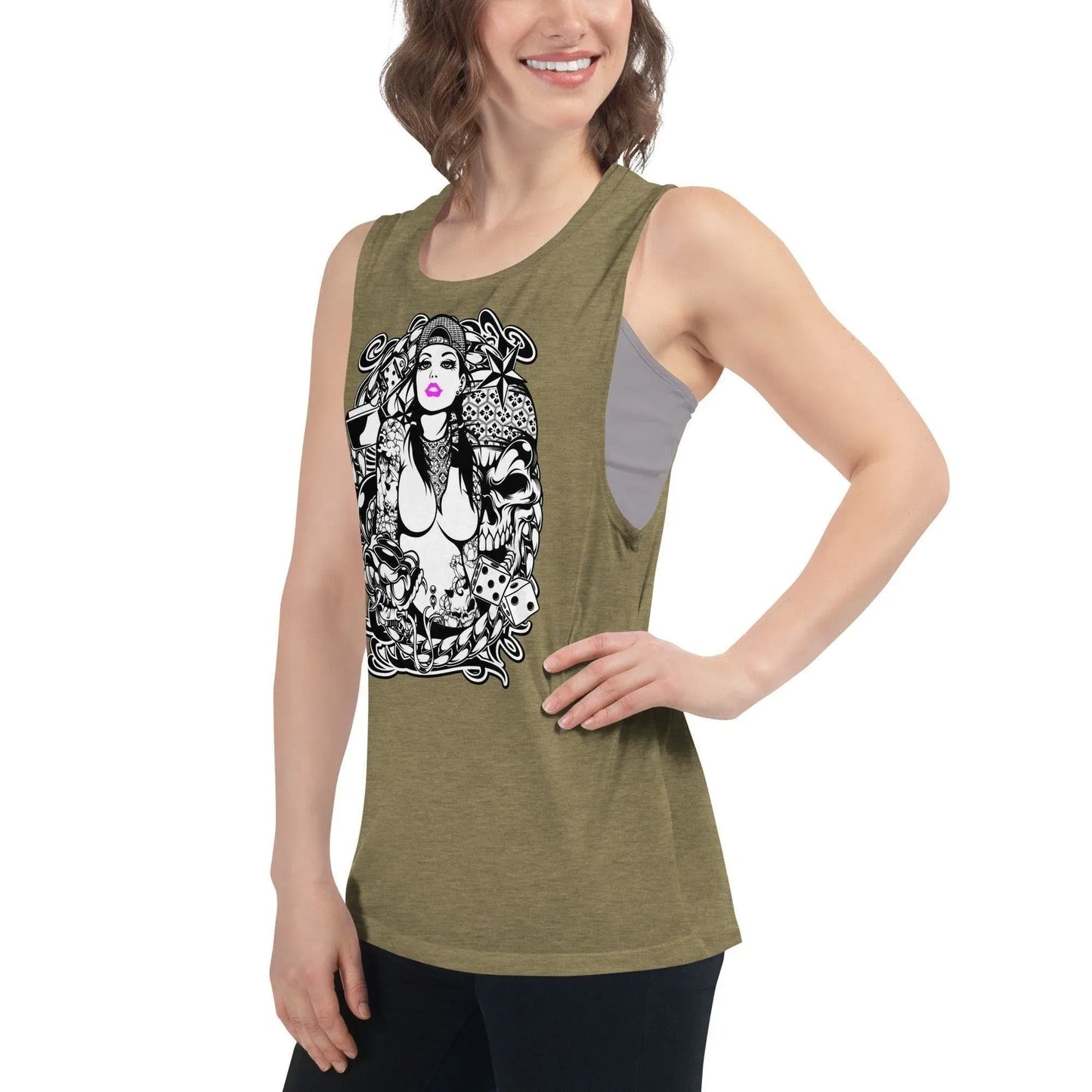 pink-lips-damen-tank-top-tank-top-jlr-design-9 - JLR Design