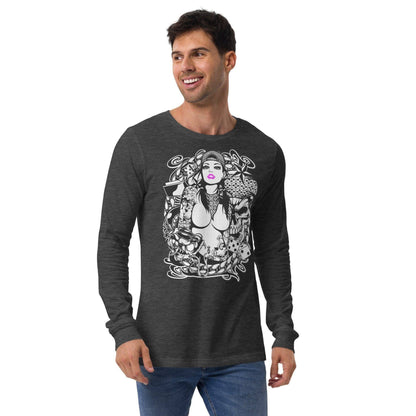 pink-lips-langarmshirt-langarmshirt-jlr-design-14 - JLR Design