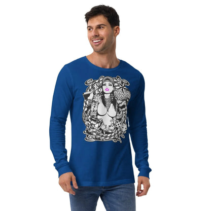 pink-lips-langarmshirt-langarmshirt-jlr-design-16 - JLR Design