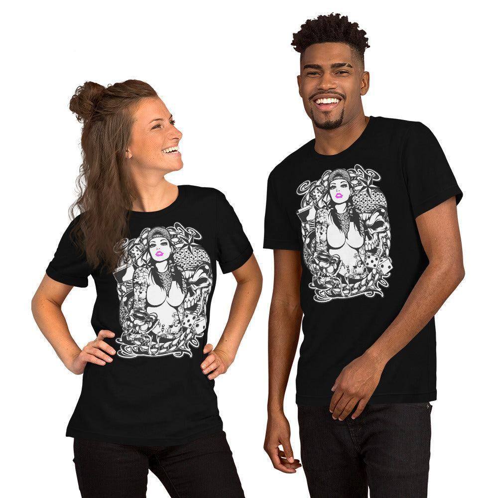 pink-lips-t-shirt-t-shirt-jlr-design-3 - JLR Design