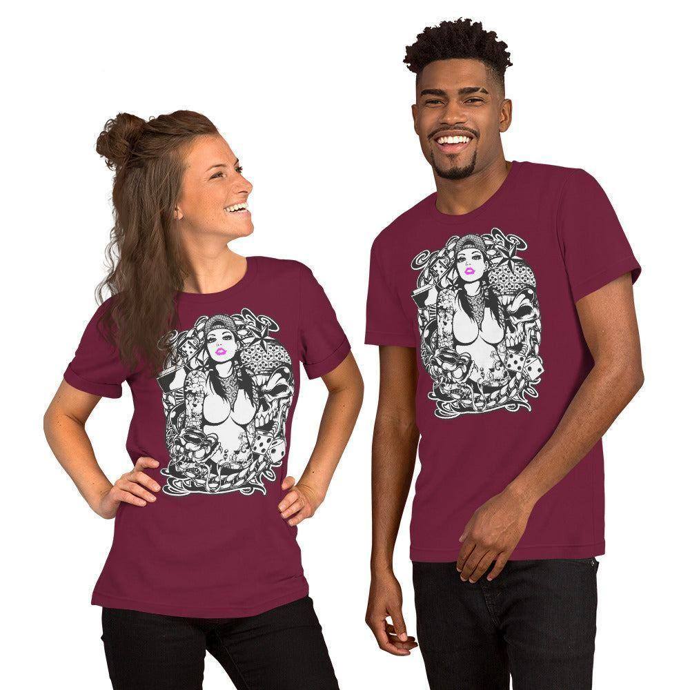 pink-lips-t-shirt-t-shirt-jlr-design-6 - JLR Design