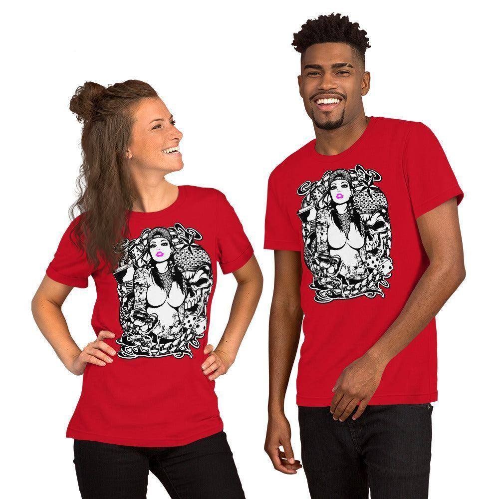 pink-lips-t-shirt-t-shirt-jlr-design-7 - JLR Design