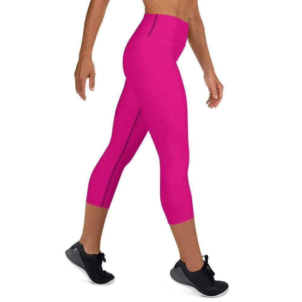 pinke-damen-yoga-capri-leggings-yoga-capri-leggings-jlr-design-3 - JLR Design