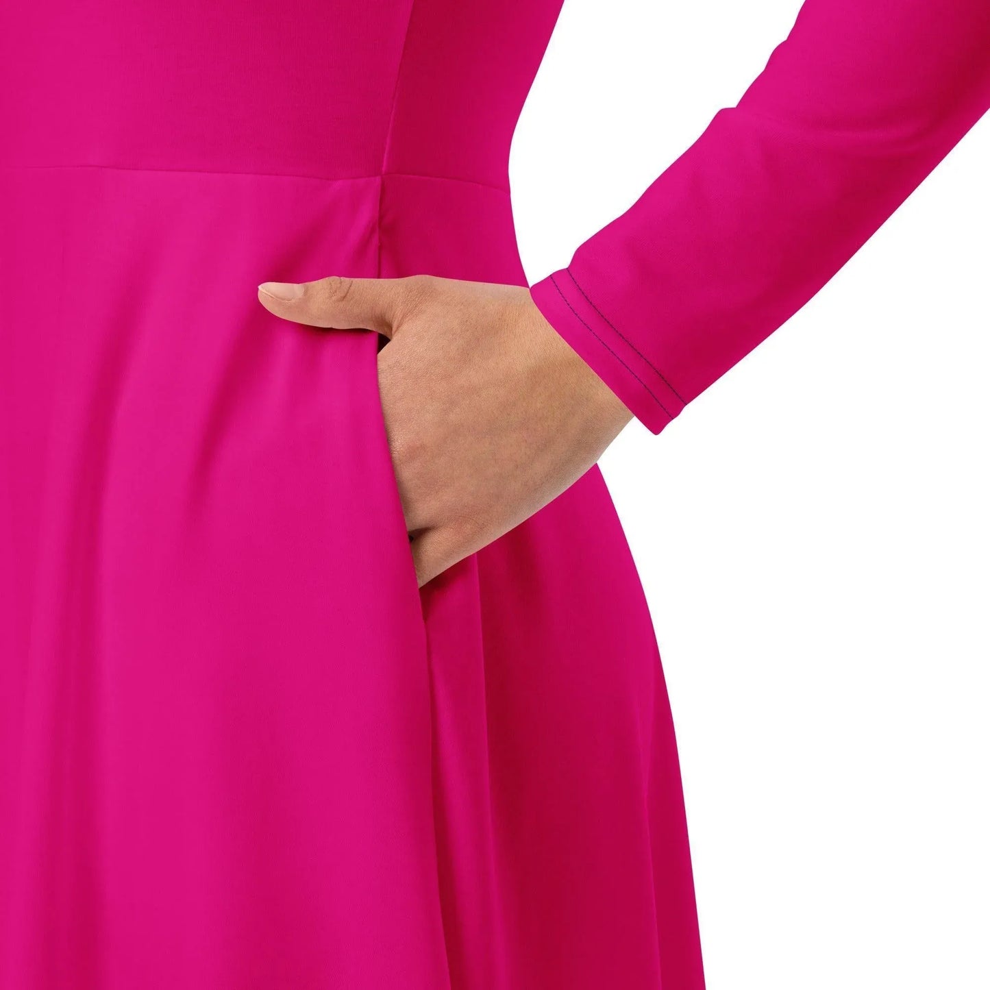 pinkes-langarmliges-midikleid-midikleid-jlr-design-4 - JLR Design
