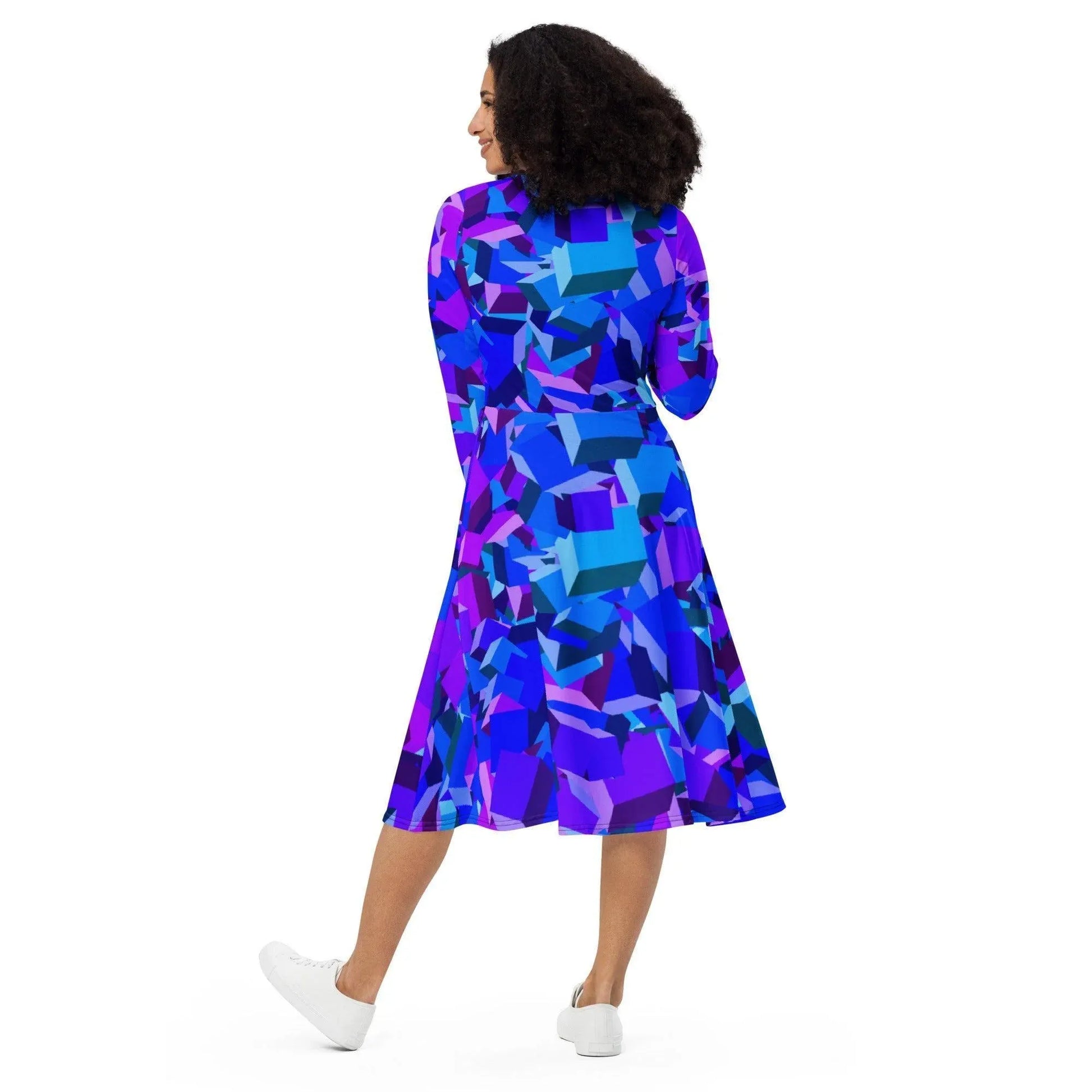 purple-cube-langarmliges-midikleid-midikleid-jlr-design-3 - JLR Design