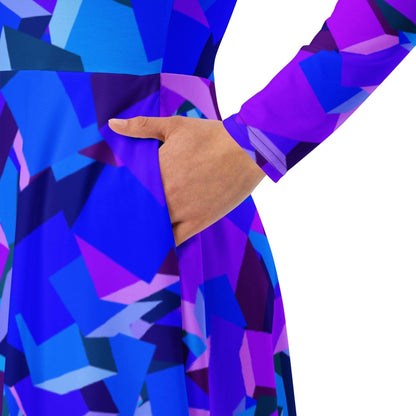purple-cube-langarmliges-midikleid-midikleid-jlr-design-6 - JLR Design