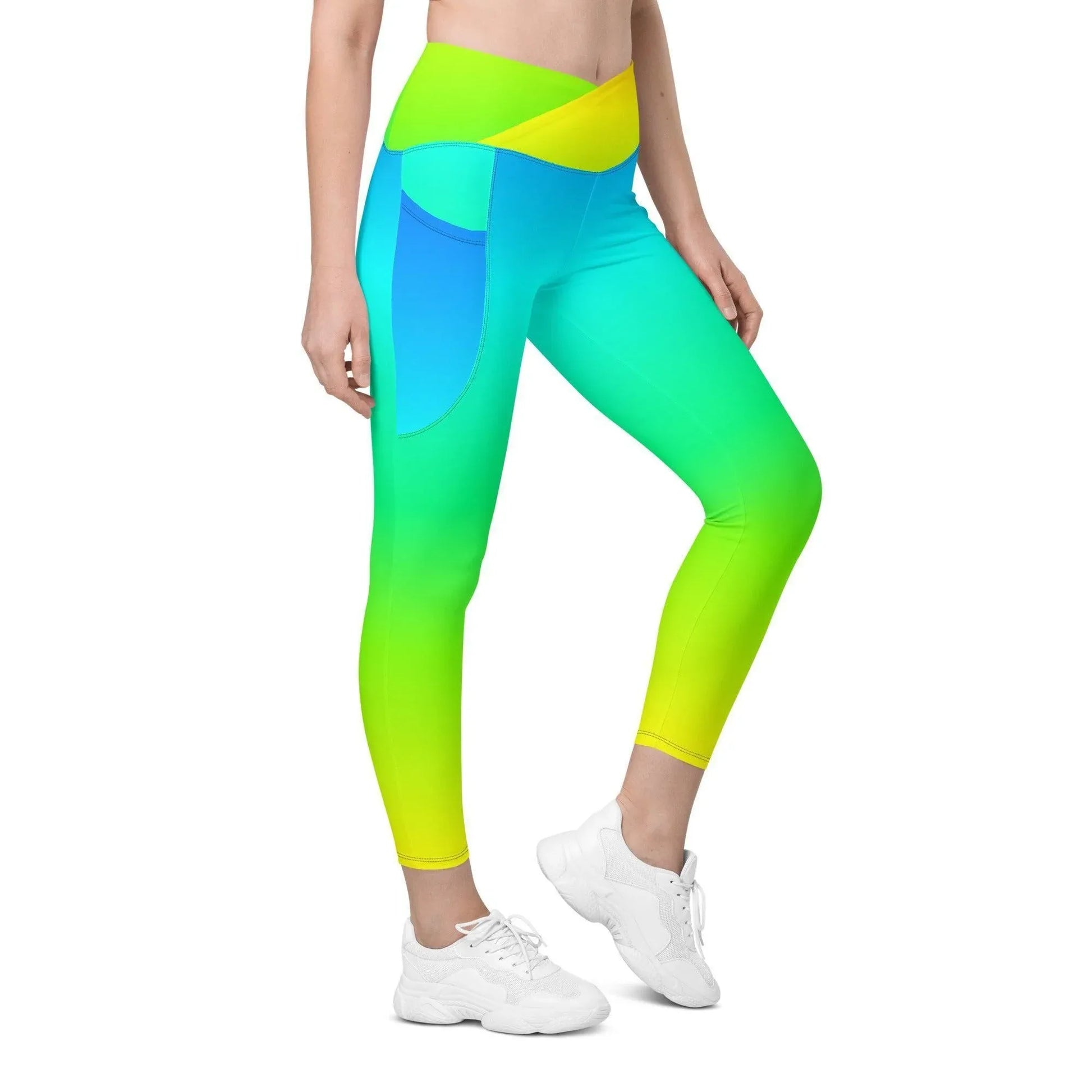 rainbow-damen-v-bund-leggings-mit-taschen-v-bund-leggings-jlr-design-2 - JLR Design