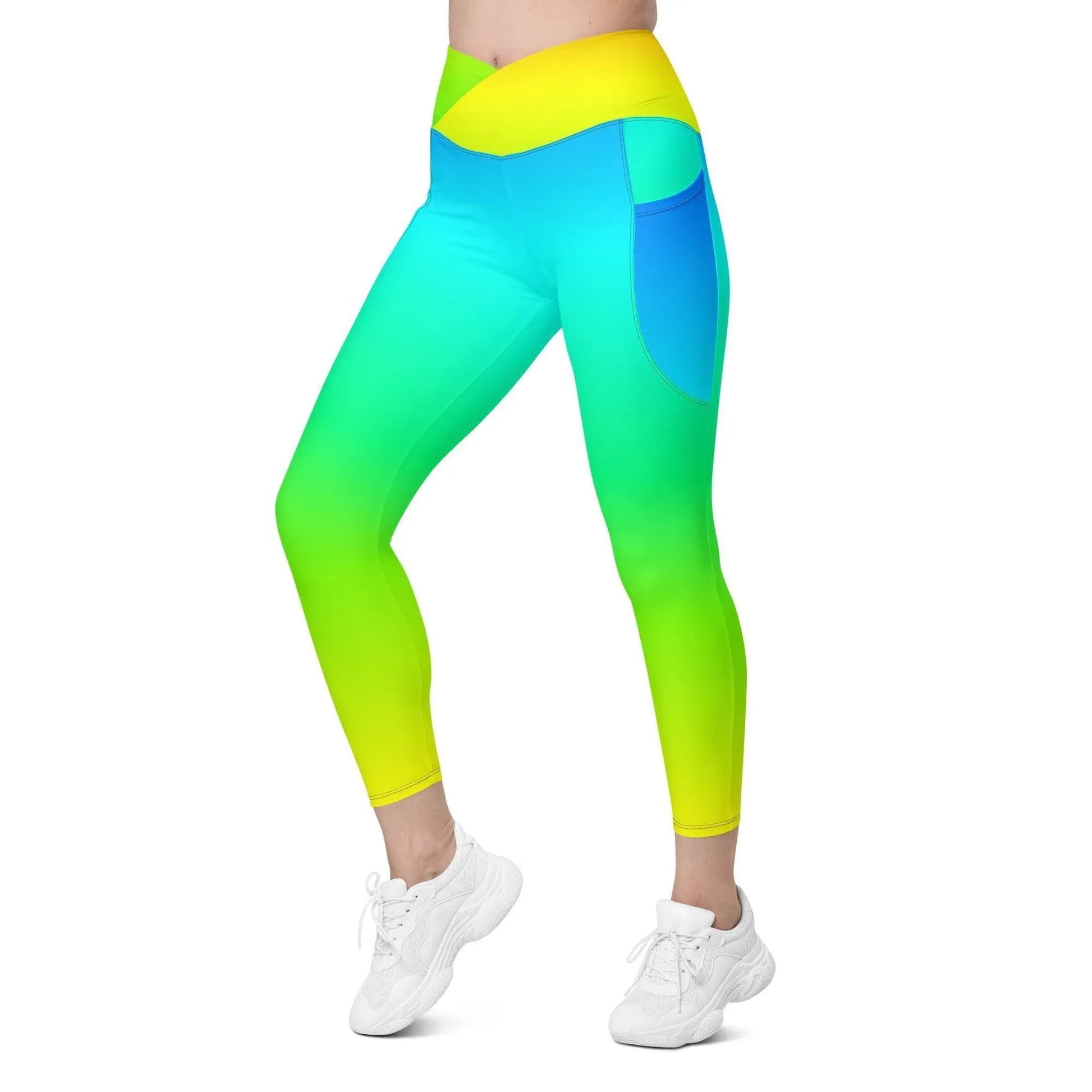 rainbow-damen-v-bund-leggings-mit-taschen-v-bund-leggings-jlr-design-7 - JLR Design