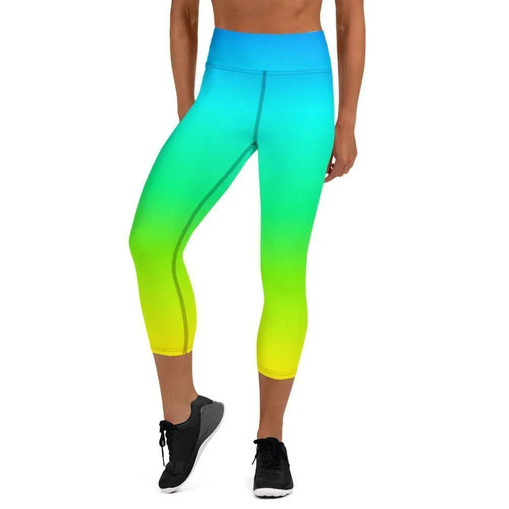 rainbow-damen-yoga-capri-leggings-capri-yoga-leggings-jlr-design-2 - JLR Design