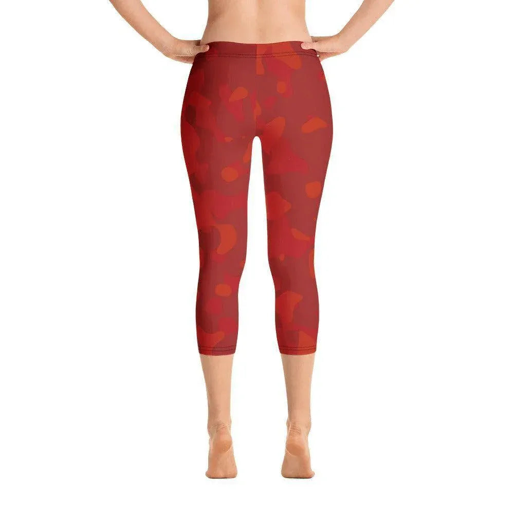 red-camouflage-damen-capri-leggings-capri-leggings-jlr-design-2 - JLR Design